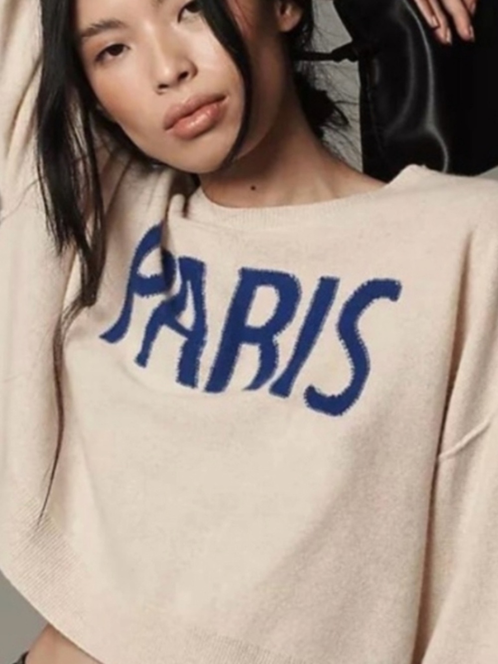 Alani 100% Cashmere Sweater by Pilcro: Crop Crew-Neck Edition